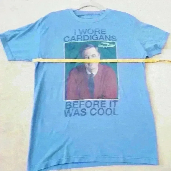Mr. Rogers I Wore Cardigans Before It Was Cool size medium t-shirt cotton blend - Picture 3 of 5